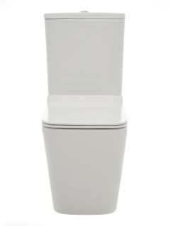 Чаша напольного унитаза AQUAme AQM1003 с крышкой-сиденьем белый глянцевый